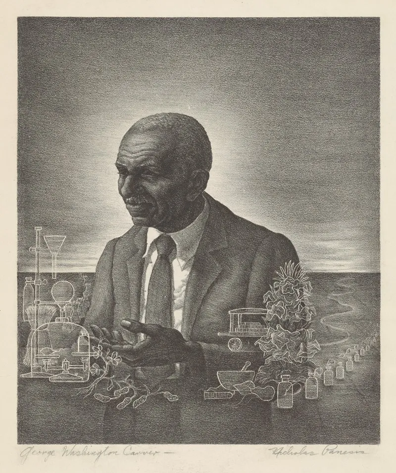 George Washington Carver Wall Art by Nicholas Panesis - High-Resolution Digital Print