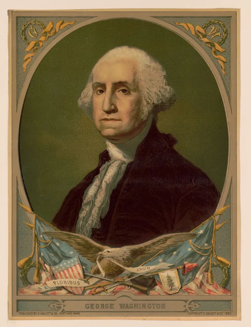 George Washington E Pluribus Unum Wall Art by Hallett &amp; Co. - High-Resolution Digital Print