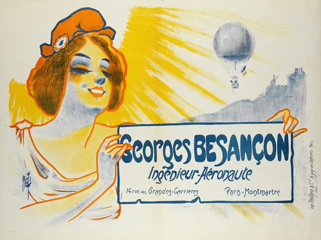 Georges Besancon Ingenieur Aeronaute Wall Art by Ferdinand Misti-Mifliez - High-Resolution Digital Print