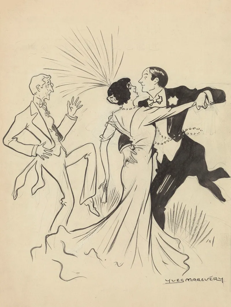 Georges Treville Jane Alba Et Henry Defreyn Dans La Divorcee De Victor Leon