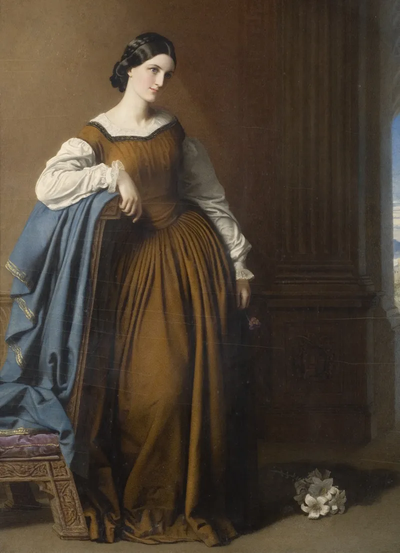 Georgiana Maria Tufnell 1825 1894 Wall Art by Robert Thorburn - High-Resolution Digital Print