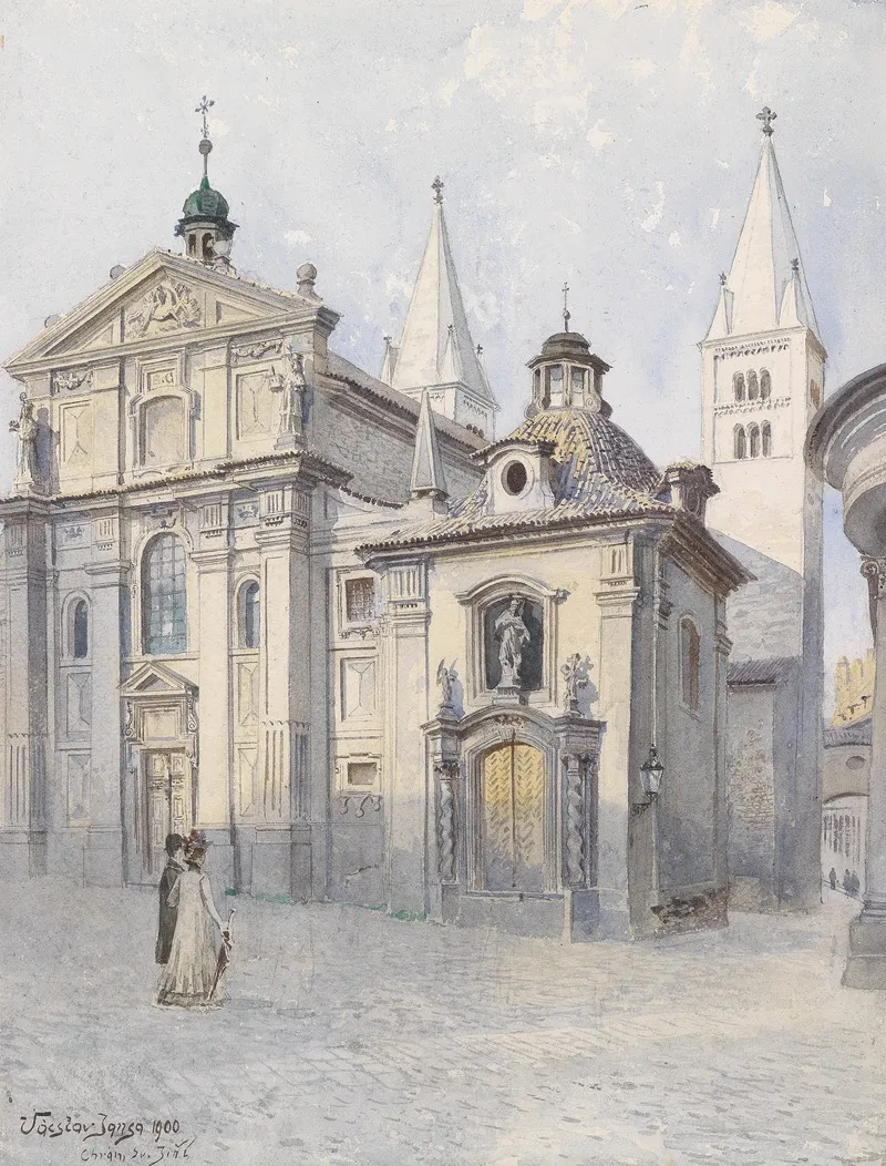 Georgsbasilika Prag Wall Art by Václav Jansa - High-Resolution Digital Print