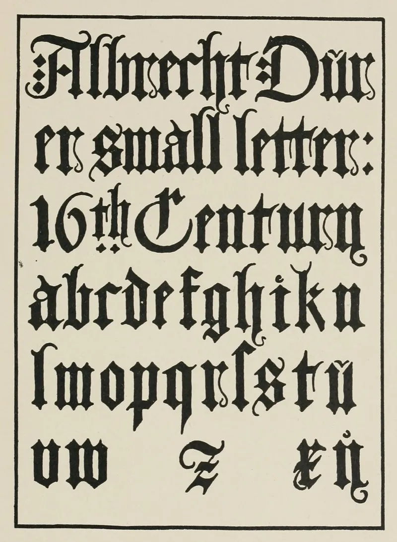 German Blackletters 2 Wall Art by Frank Chouteau Brown - High-Resolution Digital Print
