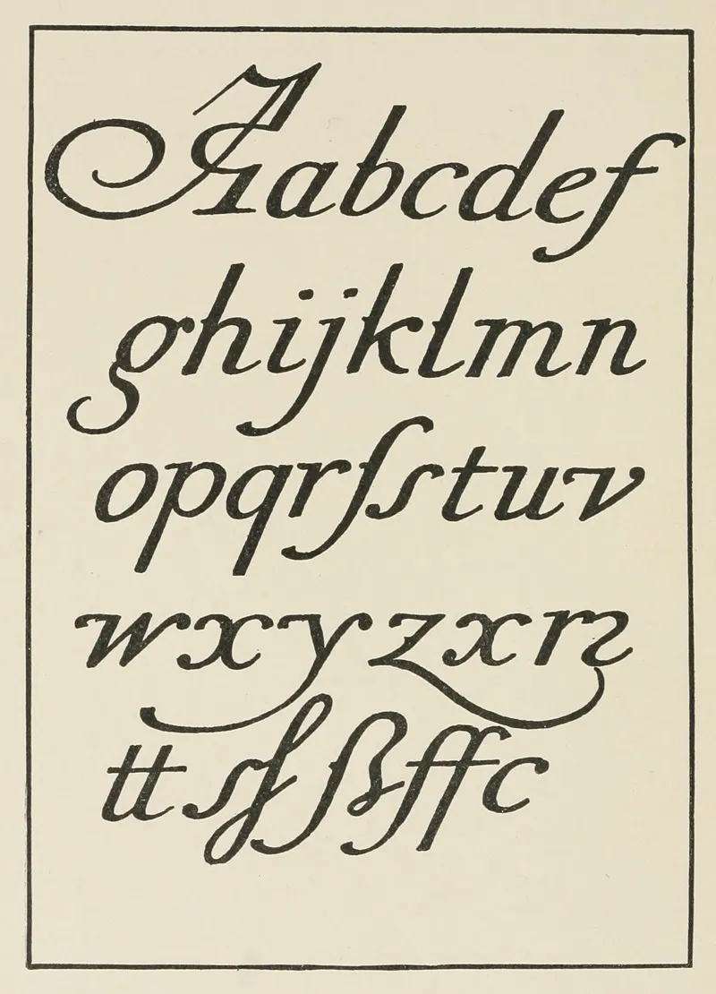 German Script After Hrachowina Wall Art by Frank Chouteau Brown - High-Resolution Digital Print