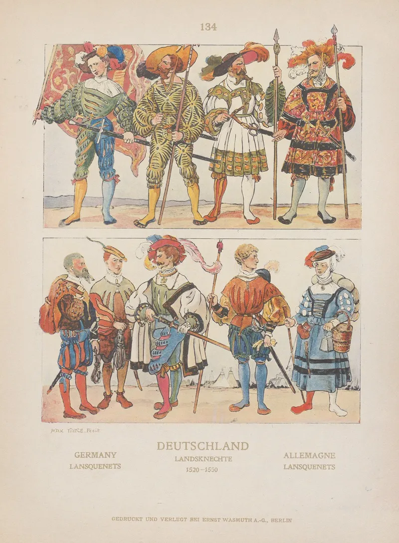 Germany Lansquenets 2 Wall Art by Adolf Rosenberg - High-Resolution Digital Print