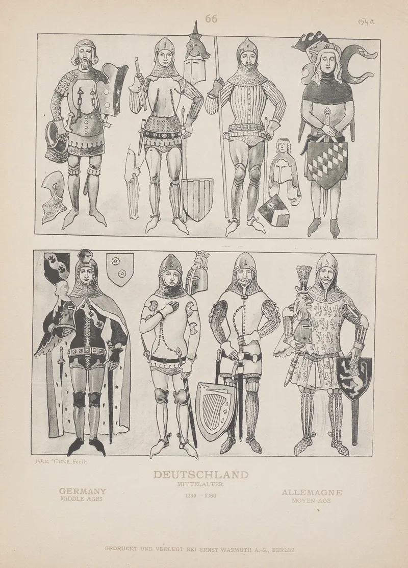 Germany Middle Ages 2 Wall Art by Adolf Rosenberg - High-Resolution Digital Print