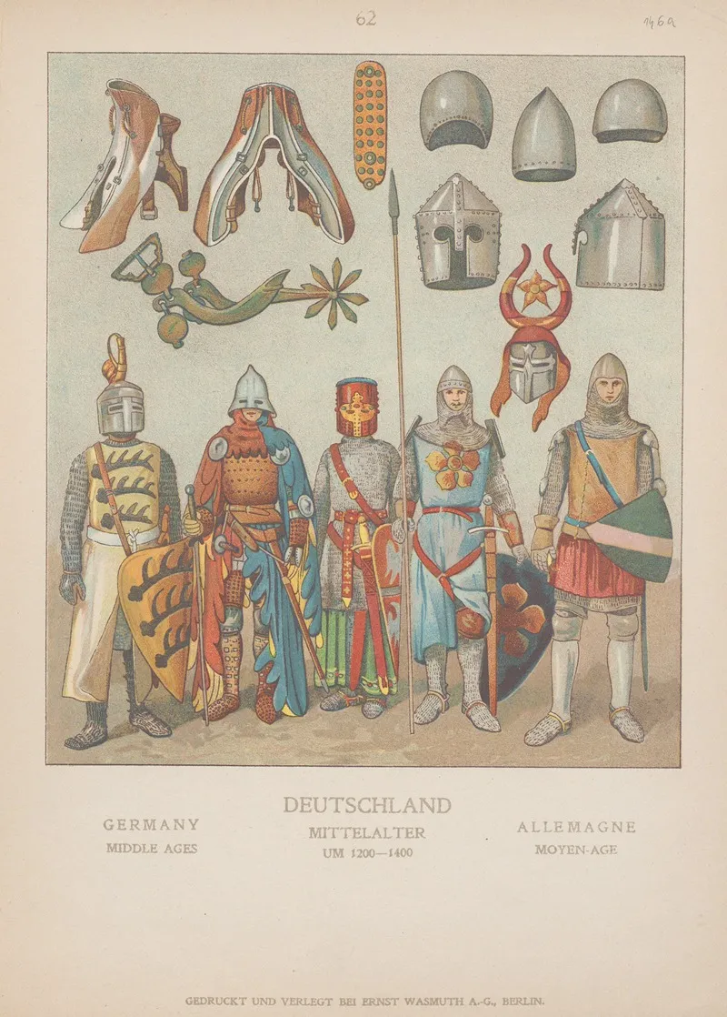 Germany Middle Ages Wall Art by Adolf Rosenberg - High-Resolution Digital Print