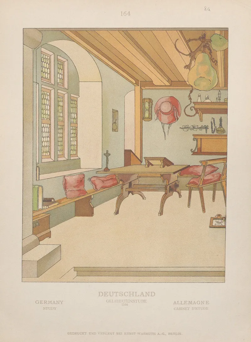 Germany Study Wall Art by Adolf Rosenberg - High-Resolution Digital Print