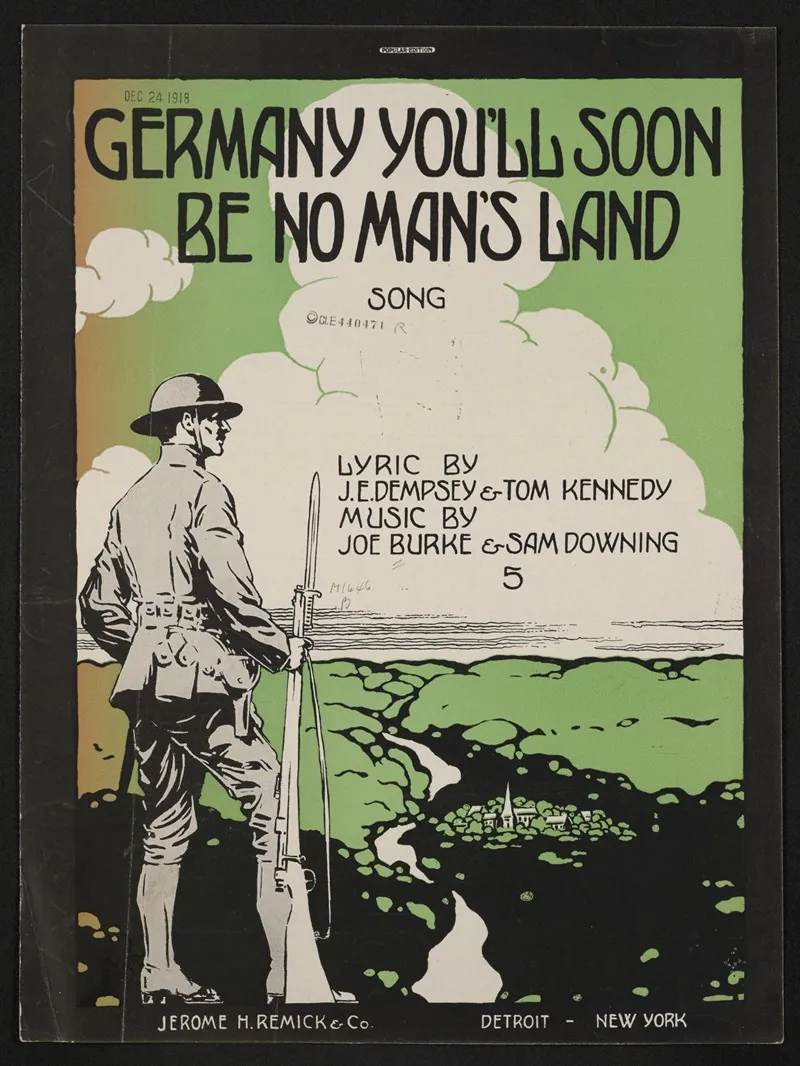 Germany Youll Soon Be No Mans Land Wall Art by Anonymous - High-Resolution Digital Print