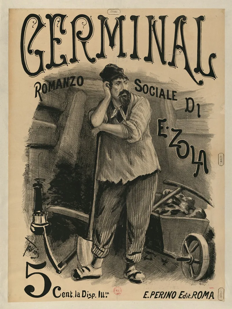 Germinal Romanzo Sociale Di E Zola Wall Art by Ottavio Rodella Tavio - High-Resolution Digital Print