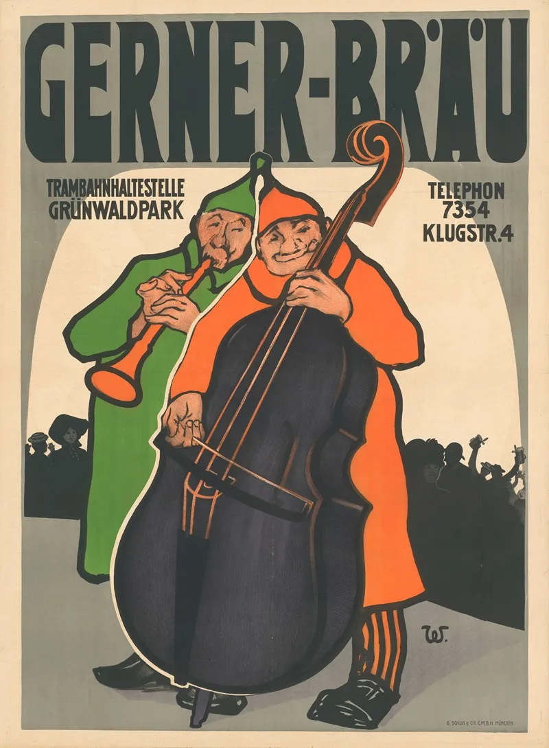 Gerner Brau Wall Art by Theo Waidenschlager - High-Resolution Digital Print