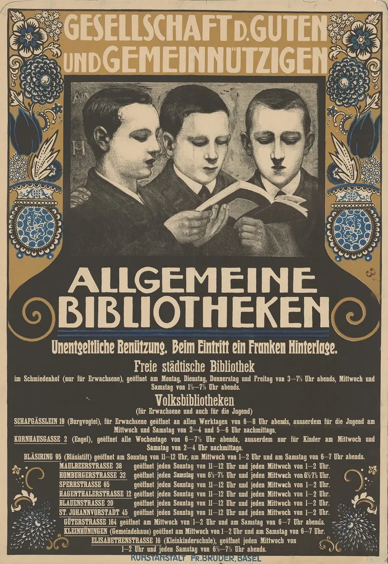 Gesellschaft D Guten Und Gemeinnutzigen Allgemeine Bibliotheken