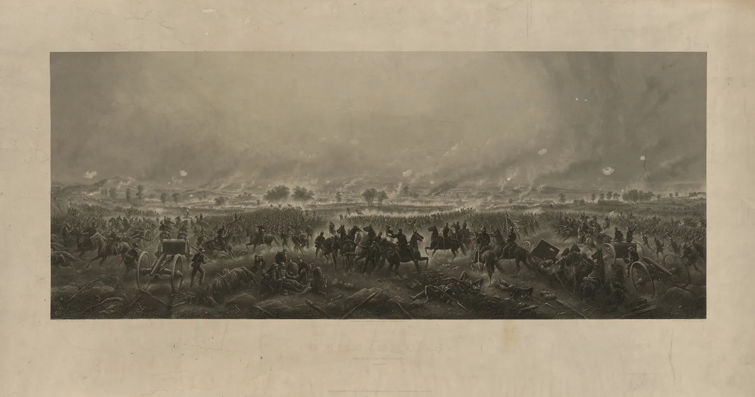 Gettysburg Repulse Of Longstreets Assault Wall Art by Henry Bryan Hall - High-Resolution Digital Print