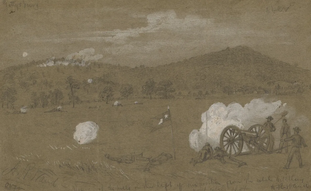 Gettysburg View Of The Hills On The Left Of Our Position From The Rebel Artillery Last Rebel Shot