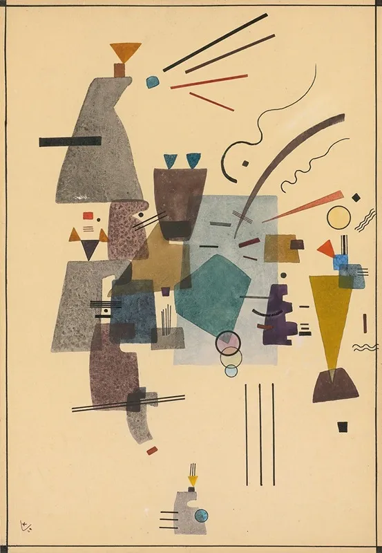 Gewarmtes Kuhl Warmed Cool 2 Wall Art by Wassily Kandinsky - High-Resolution Digital Print