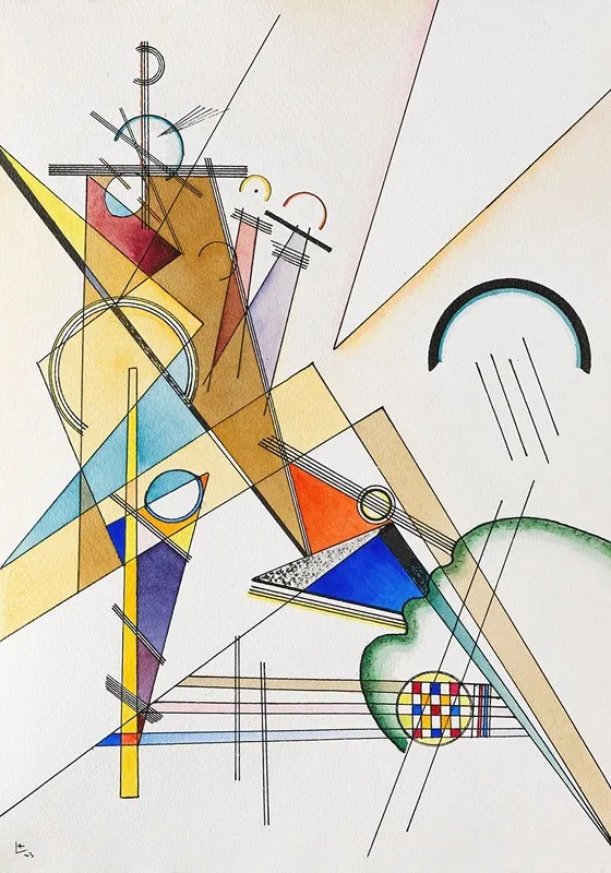 Gewebe Wall Art by Wassily Kandinsky - High-Resolution Digital Print