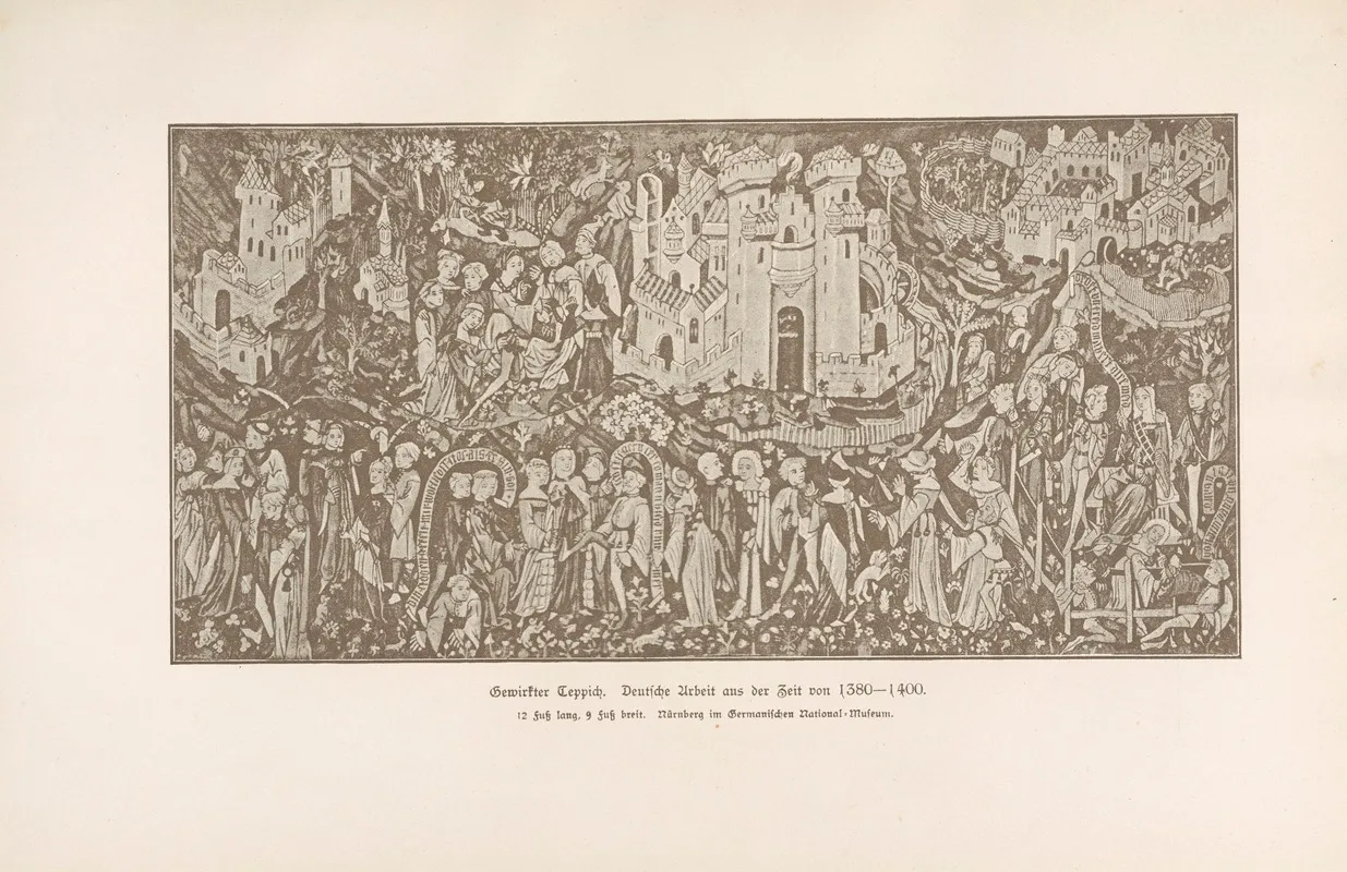 Gewirkter Teppich 1380 Wall Art by Jakob von Falke - High-Resolution Digital Print