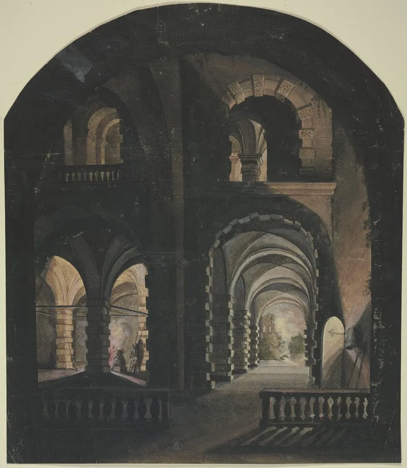 Gewolbe Bei Fackelbeleuchtung Wall Art by Abraham Steenwijck - High-Resolution Digital Print