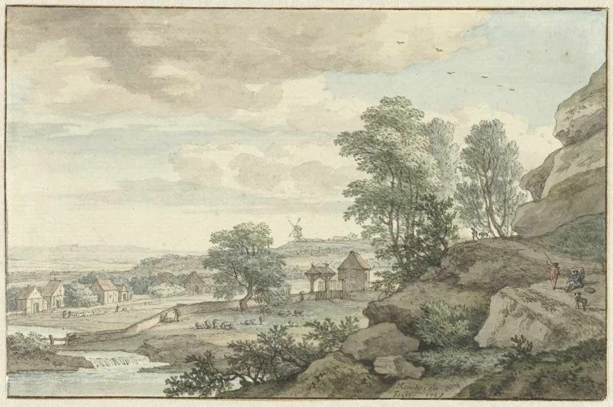 Gezicht In De Omgeving Van Bentheim