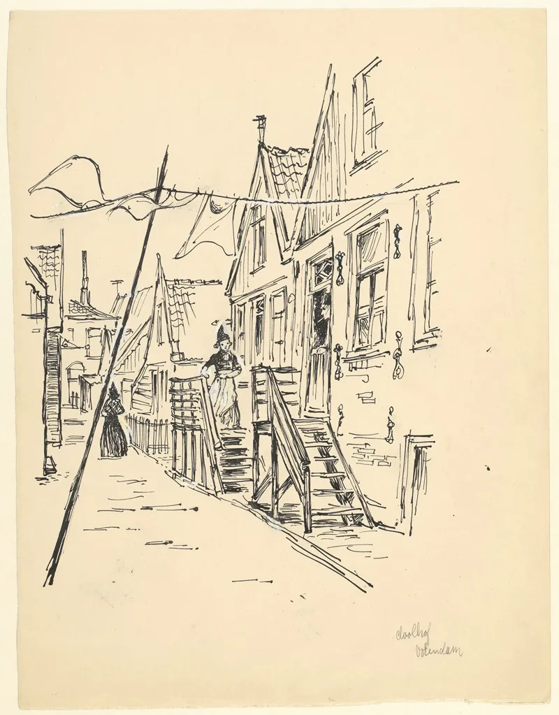 Gezicht In Het Doolhof Te Volendam Wall Art by Maarten Oortwijn - High-Resolution Digital Print
