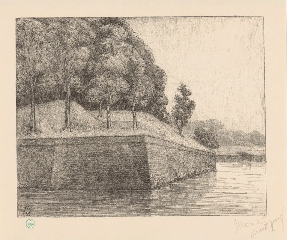 Gezicht Op Bastion Oud Molen Westzijde