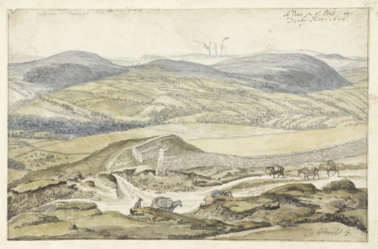 Gezicht Op De Bergen Van High Peak In Derbyshire Wall Art by Jan Siberechts - High-Resolution Digital Print