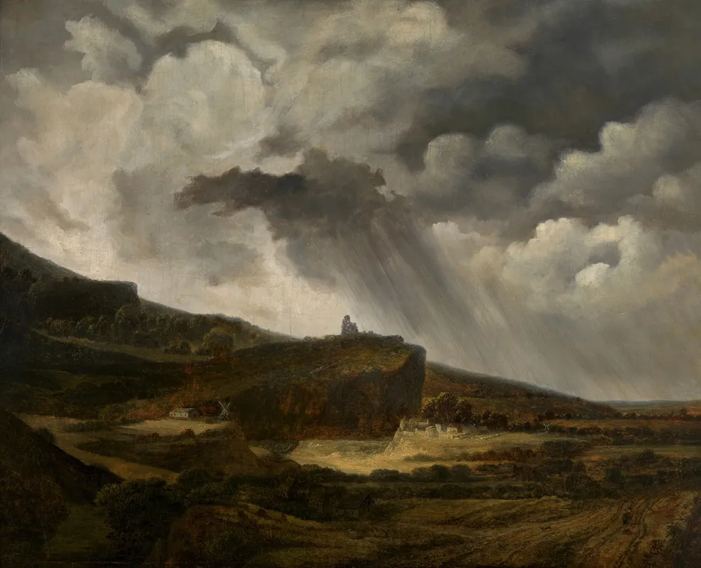 Gezicht Op De Heuvel Van Montmartre