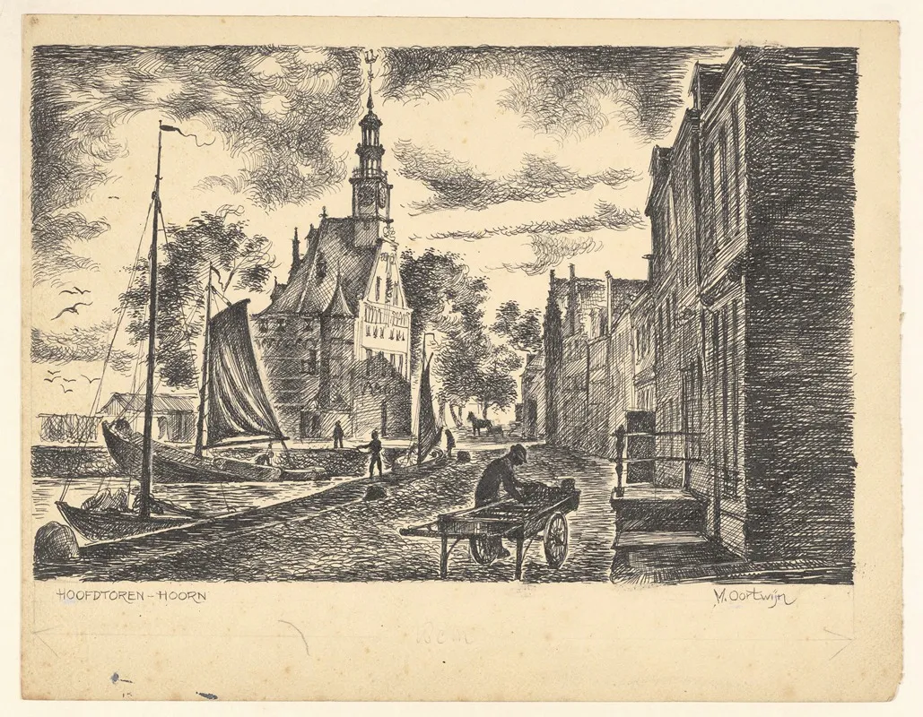 Gezicht Op De Hoofdtoren Vanaf De Veermanskade