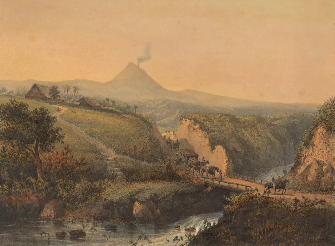 Gezicht Op De Omgeving Van Malang Wall Art by Johan Conrad Greive - High-Resolution Digital Print