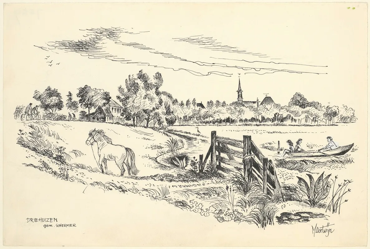 Gezicht Op Driehuizen