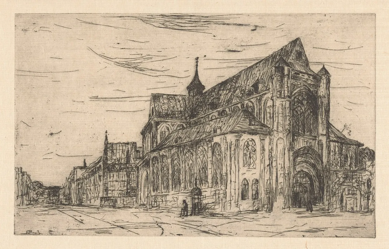 Gezicht Op Een Kerk