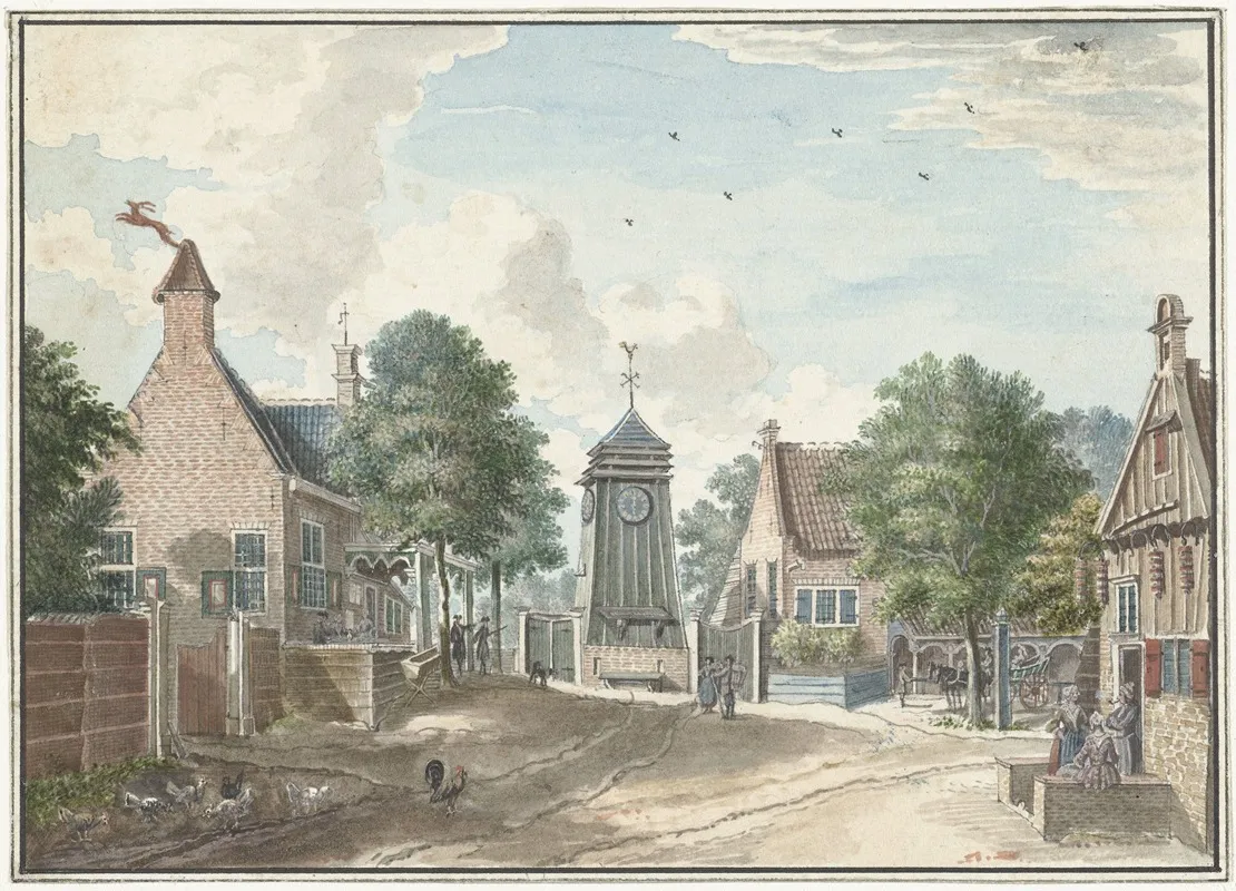 Gezicht Op Het Klokhuis Te Overveen