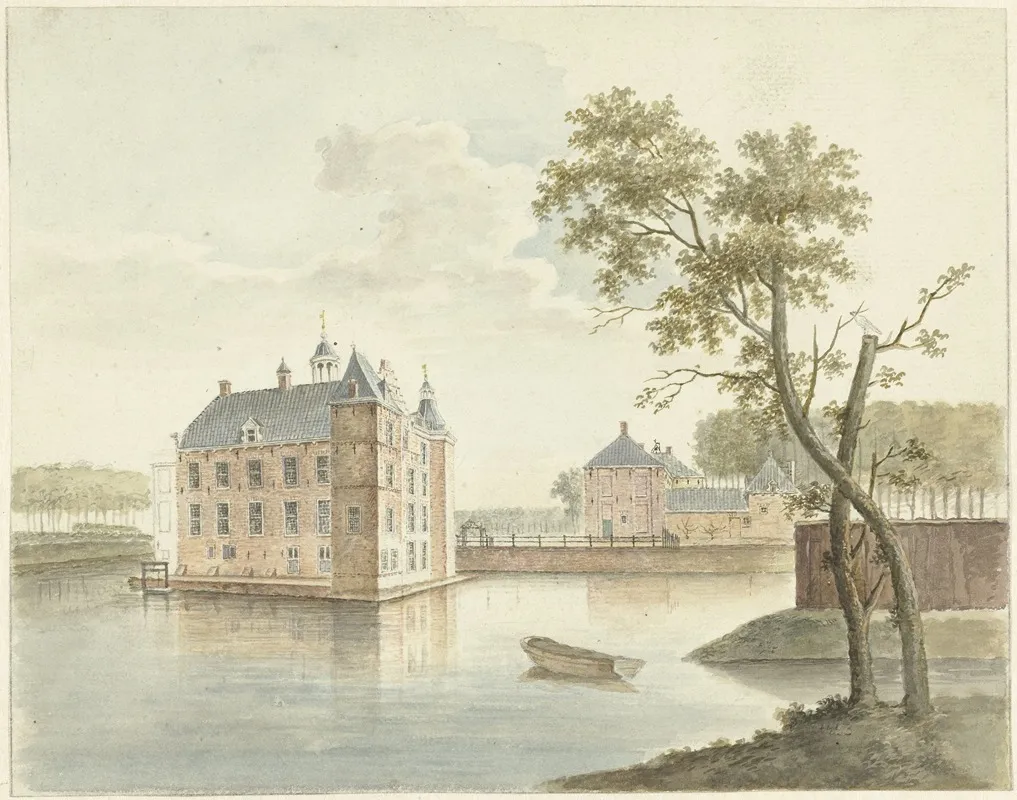 Gezicht Op Onbekend Kasteel
