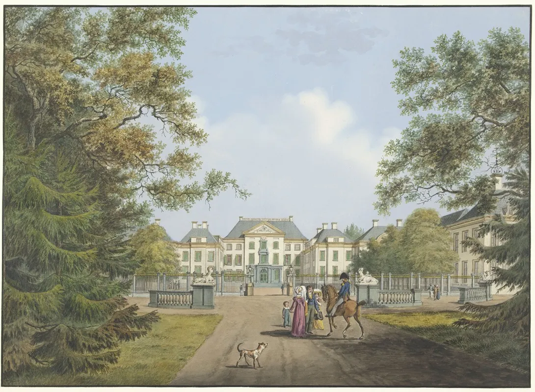 Gezicht Op Paleis Het Loo Wall Art by Cornelis de Kruyff - High-Resolution Digital Print