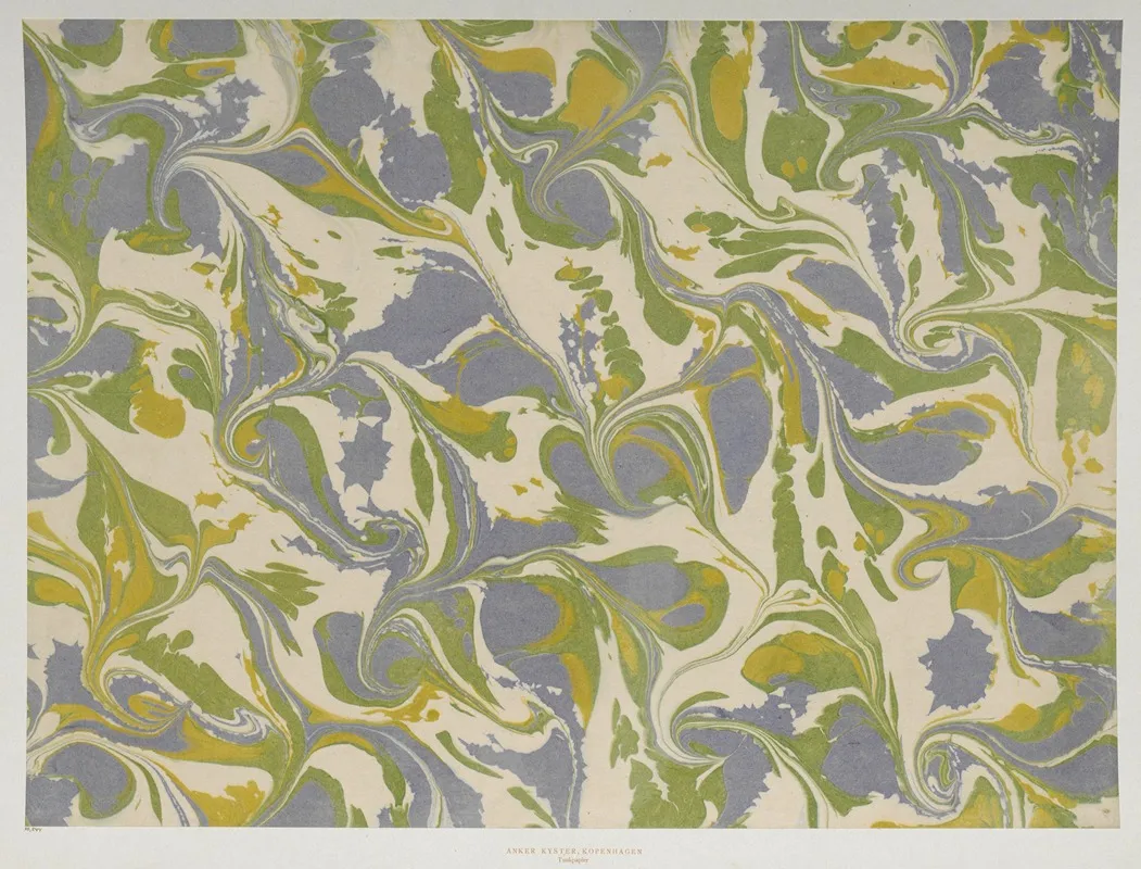 Gezogenes Marmorpapier 2