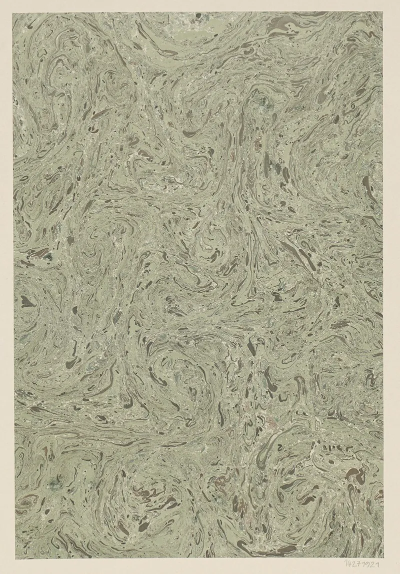 Gezogenes Marmorpapier