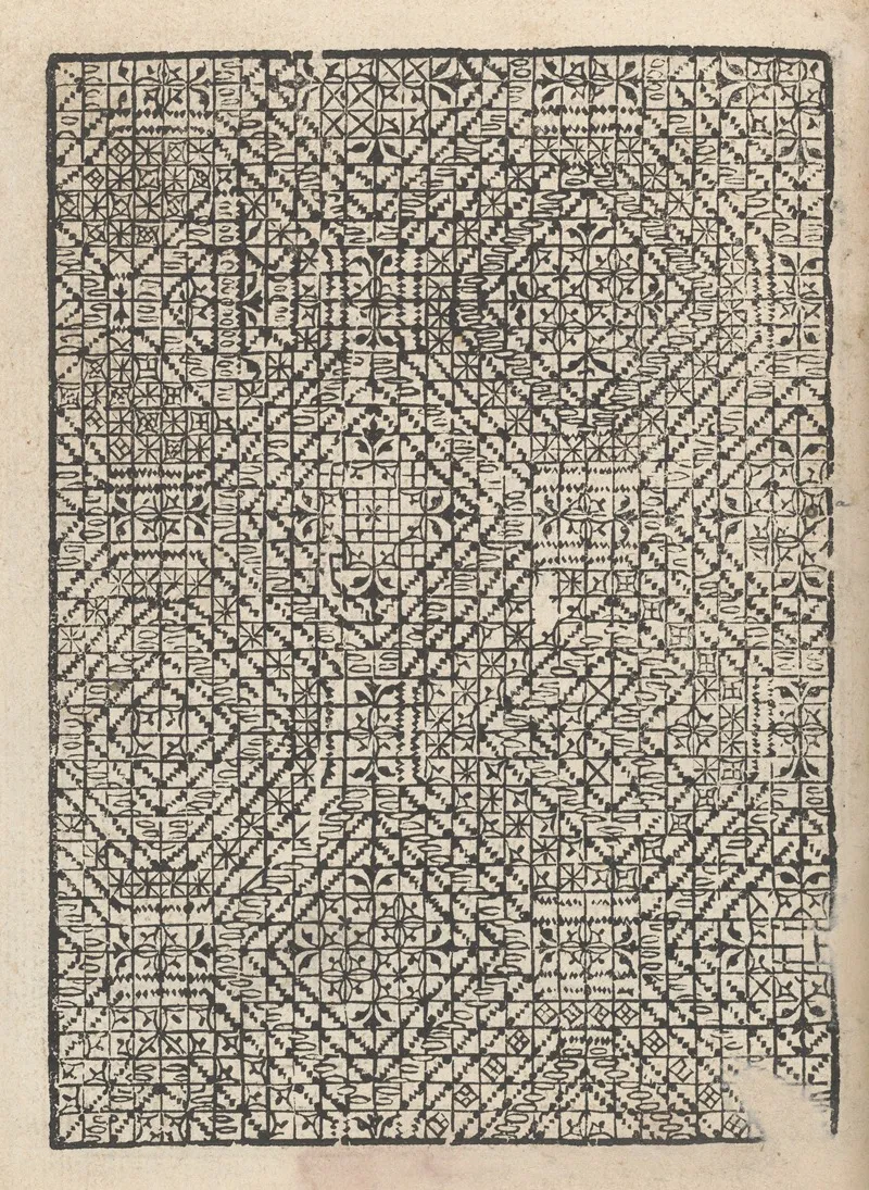 Giardineto Novo Di Punti Tagliati Et Gropposi Per Exercitio Et Ornamento Delle Donne Pl 12 Wall Art by Matteo Pagani - High-Resolution Digital Print