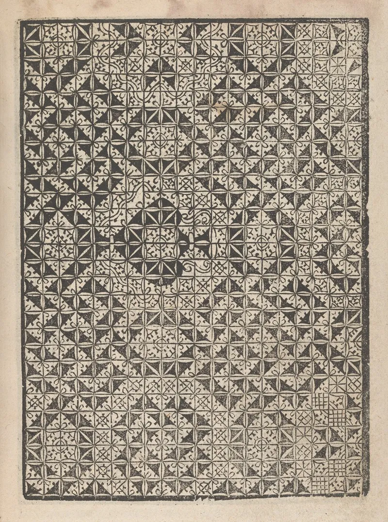 Giardineto Novo Di Punti Tagliati Et Gropposi Per Exercitio Et Ornamento Delle Donne Pl 37 Wall Art by Matteo Pagani - High-Resolution Digital Print
