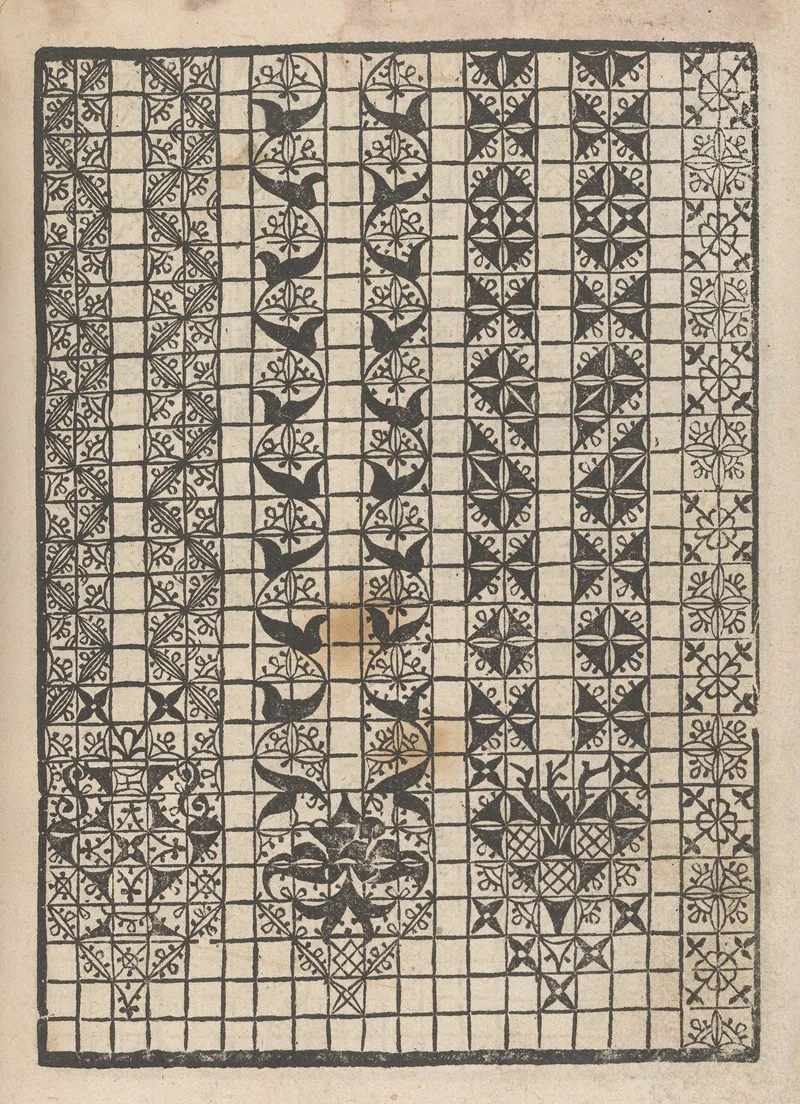 Giardineto Novo Di Punti Tagliati Et Gropposi Per Exercitio Et Ornamento Delle Donne Pl 39 Wall Art by Matteo Pagani - High-Resolution Digital Print