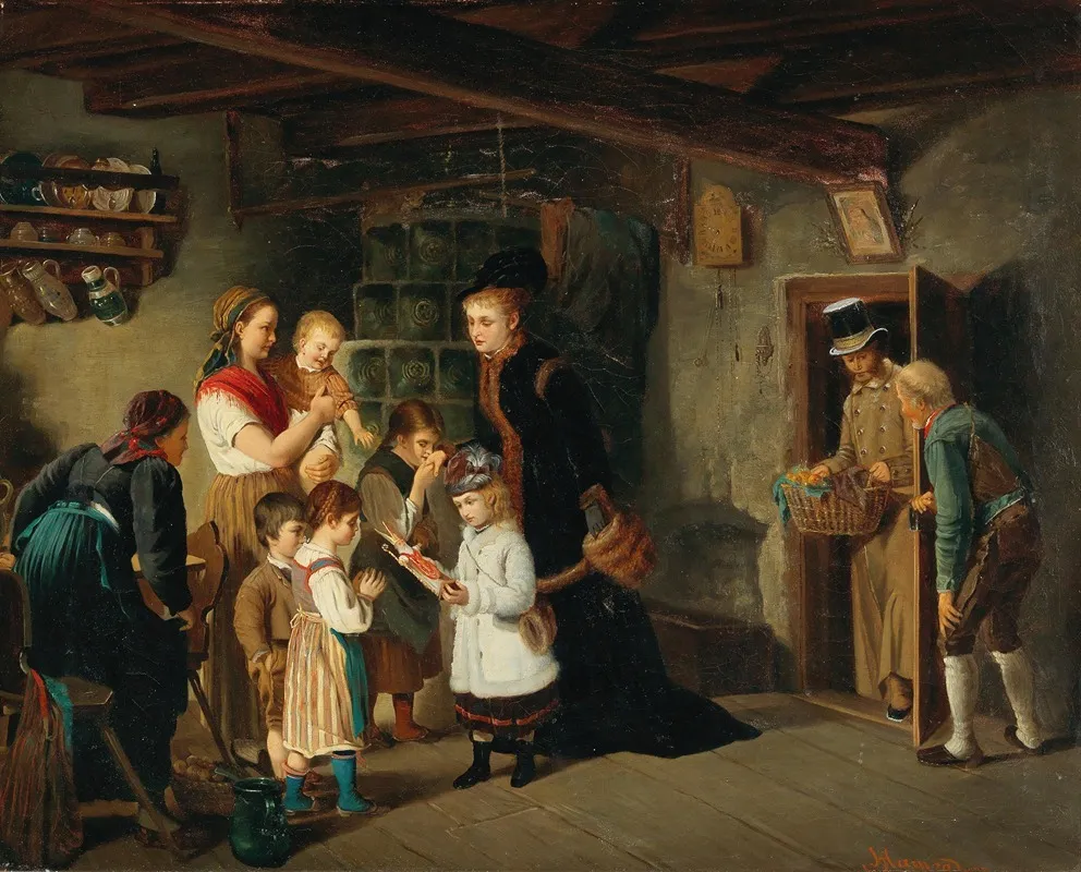 Gifts From St Nicholas Wall Art by Johann Hamza - High-Resolution Digital Print