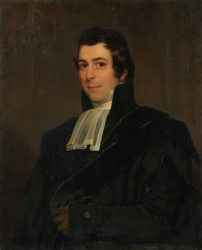 Gijsbertus Johannes Rooyens 1785 1846 Professor Of Theology And Church History At The University Of Amsterdam Wall Art by Jan Adam Kruseman - High-Resolution Digital Print