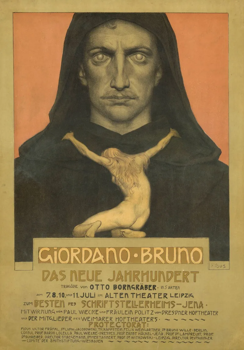 Giordano Bruno Tragodie Von Otto Borngraber Wall Art by Hugo Höppener (Fidus) - High-Resolution Digital Print