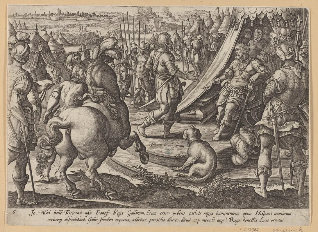 Giovanni De Medici Before Francis I Wall Art by Stradanus - High-Resolution Digital Print