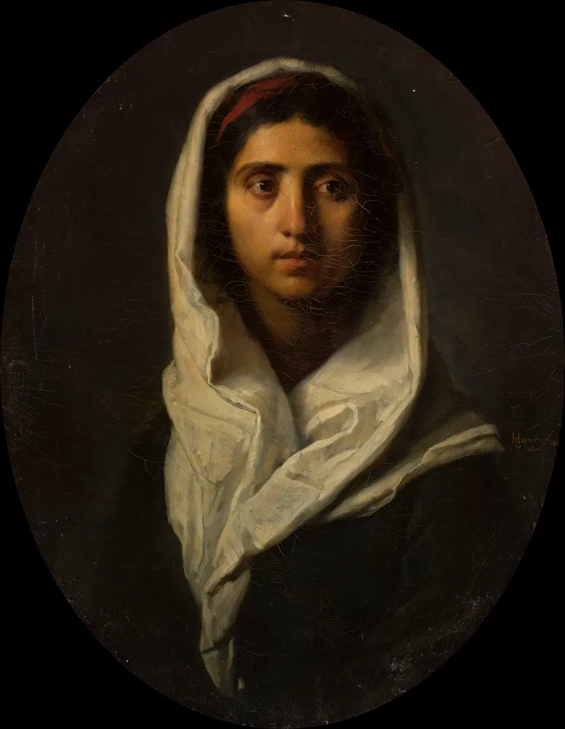 Gipsy Woman 3 Wall Art by Leopold Horowitz - High-Resolution Digital Print