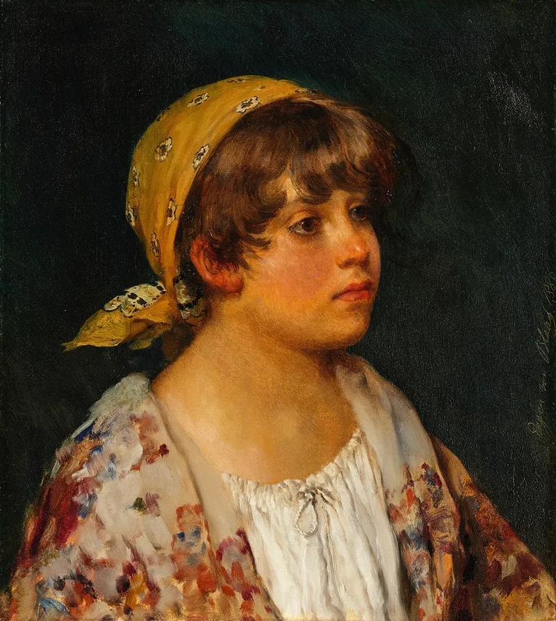 Girl 13 Wall Art by Eugen von Blaas - High-Resolution Digital Print