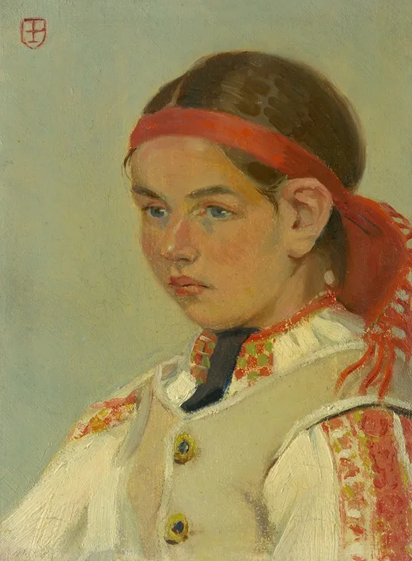 Girl From Dacolom Wall Art by Emil Pacovský - High-Resolution Digital Print