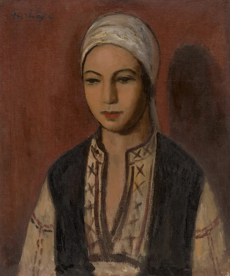 Girl In A Peasant Blouse