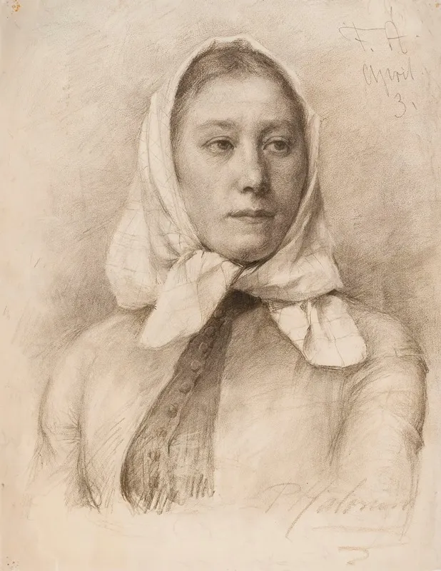 Girl In A Scarf