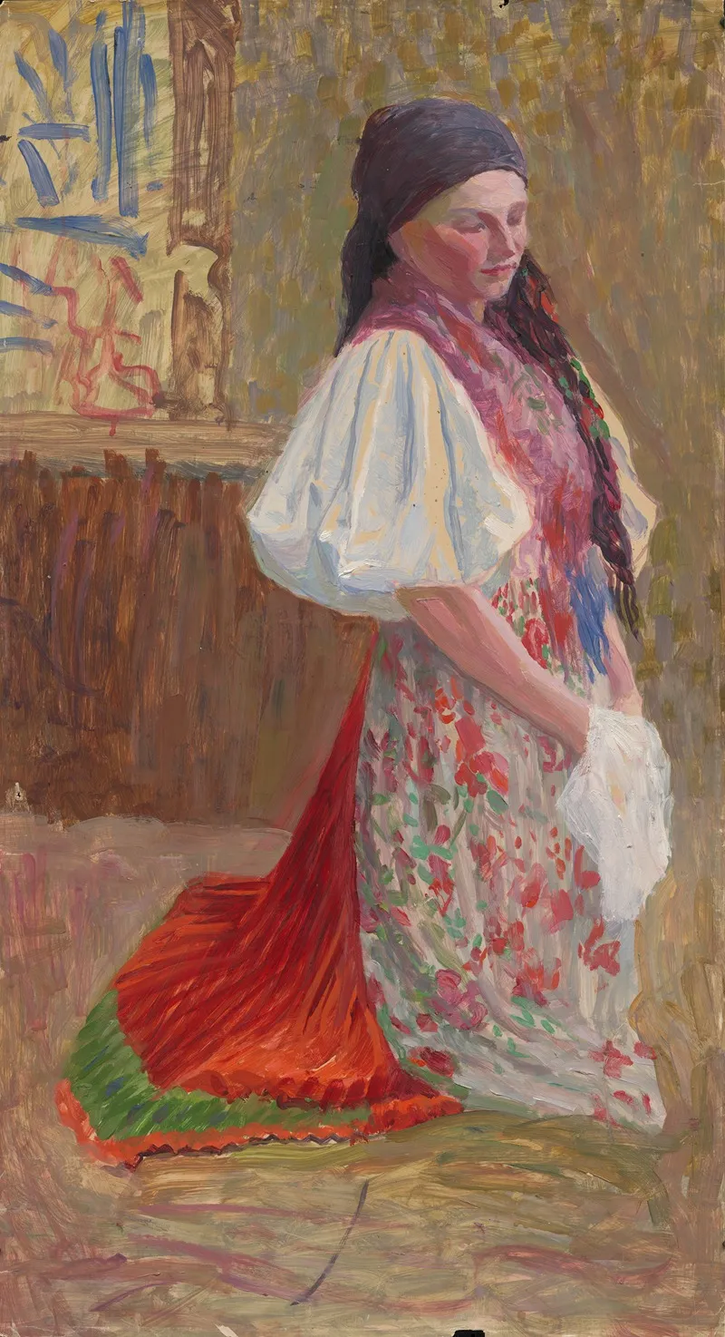Girl In Czech Traditional Costume