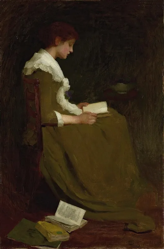 Girl Reading 7 Wall Art by Isabel Codrington - High-Resolution Digital Print